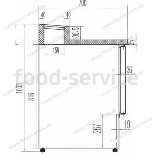 Стол холодильный для пиццы Cooleq PS300